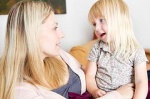 Mom and child talking Can A Moms Chattering Raise Empathetic Kids? Study Says Yes.