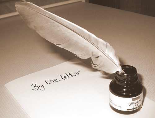 Paper and (feather) pen