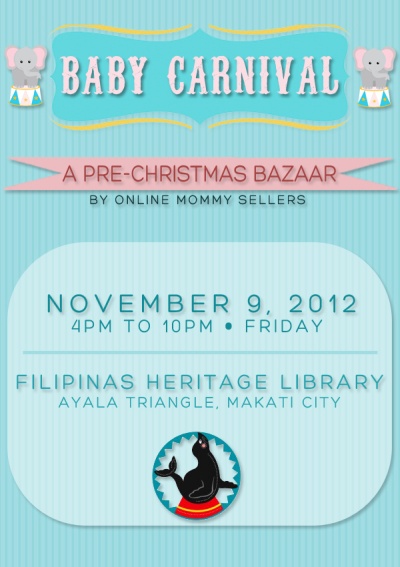 Baby Carnival Pre-Christmas Baby Bazaar Poster